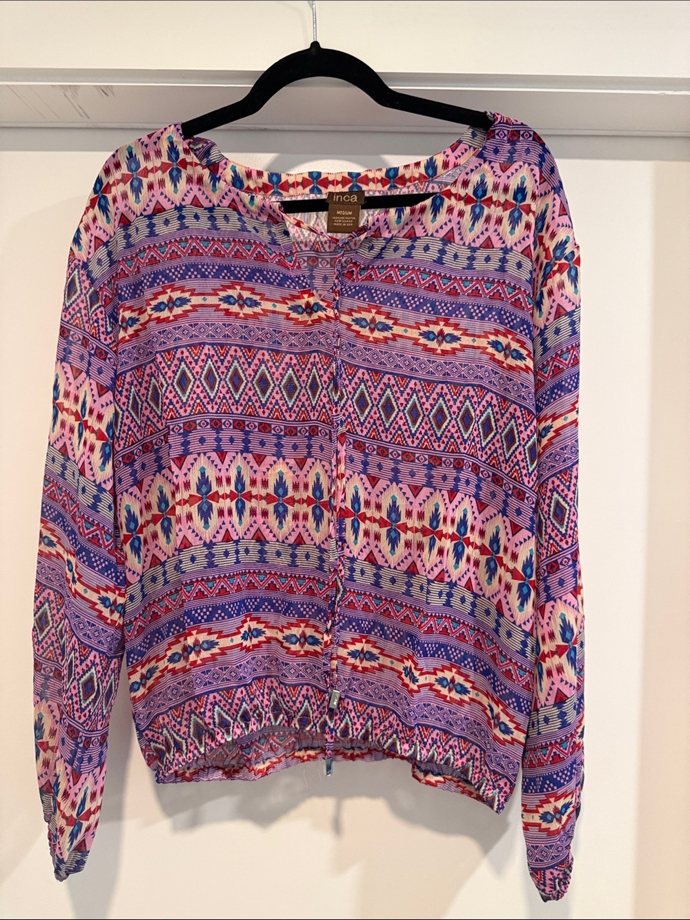 IC COLLECTION Purple & Pink Printed Boho Tunic